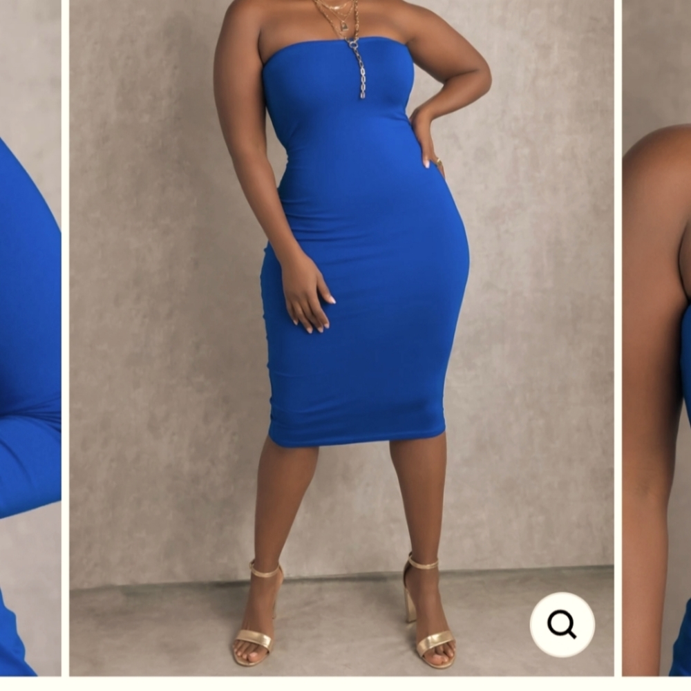 Rebdolls strapless midi dress